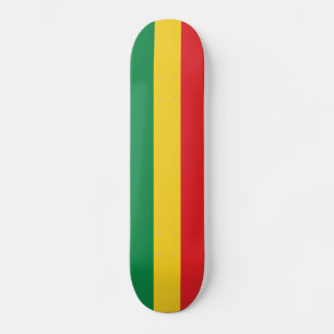 Flag Grün, Gold (Gelb) und Rot Skateboard
