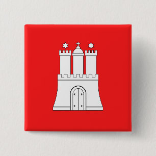 Flag Hamburg Button