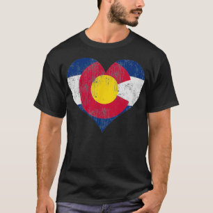 Flag Herz Vintag Fade Männer Frauen Kinder T-Shirt