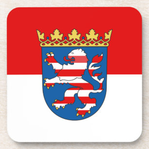 Flag Hesse Beverage Coaster Getränkeuntersetzer