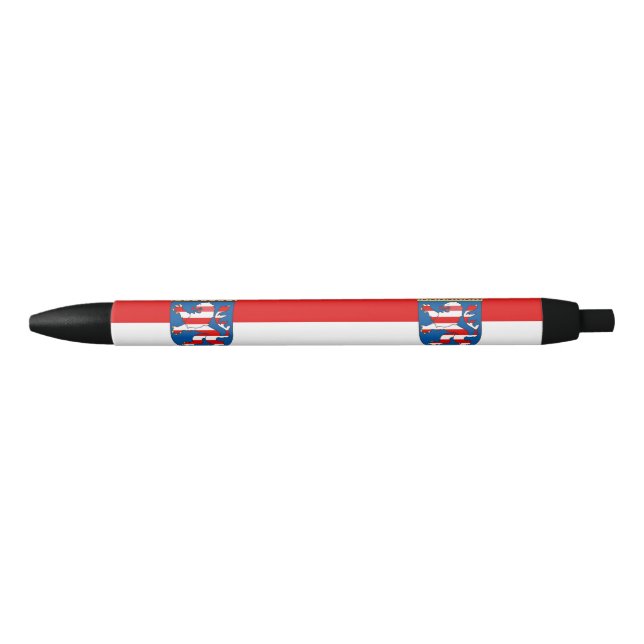 Flag Hesse Black Ink Pen Kugelschreiber (Vorderseite)
