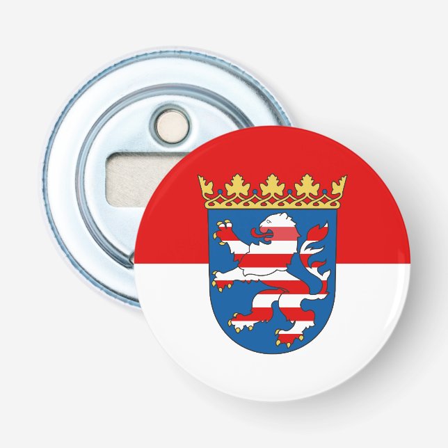 Flag Hesse Bottle Opener Flaschenöffner (Vorderseite)