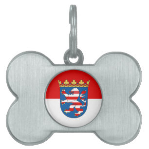 Flag Hesse Pet ID Tag Tiermarke