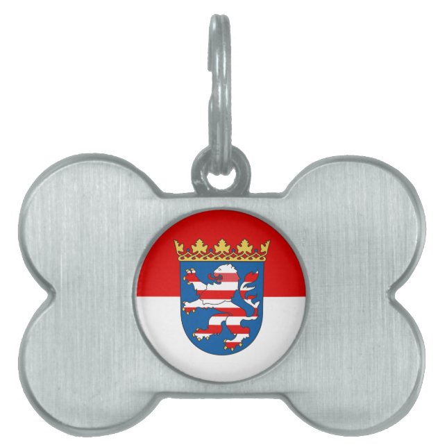 Flag Hesse Pet ID Tag Tiermarke (Vorderseite)