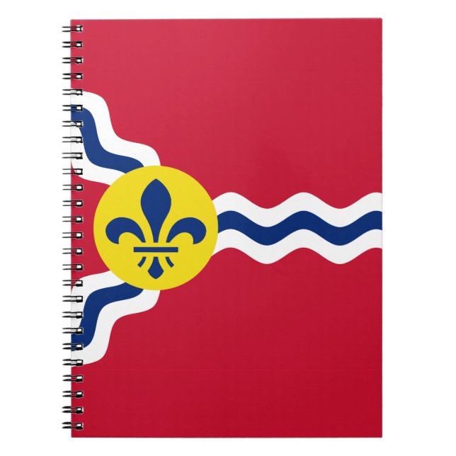 Flag HesseFlag von St. Louis, Missouri-Notebook Notizblock (Vorderseite)