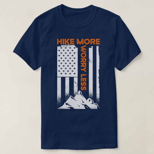 Flag-Hike mehr Sorgen weniger T-Shirt (Design vorne)