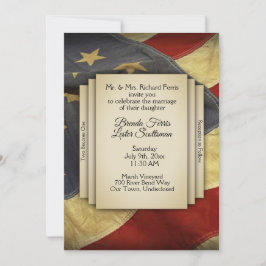 Flag Hochzeitseinladung in den USA Einladung