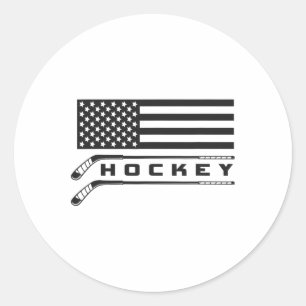 Flag Hockey Apparel - Hockey Runder Aufkleber