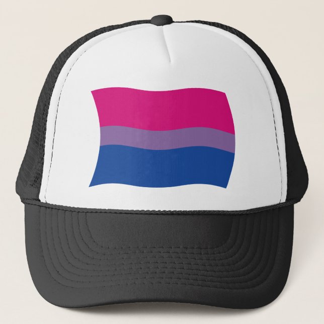 Flag-Hut für Bisexuelle Truckerkappe (Vorderseite)