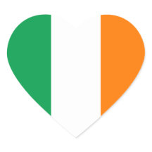 Flag Ireland Heart Sticker