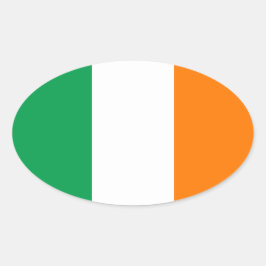 Flag Ireland Oval Sticker