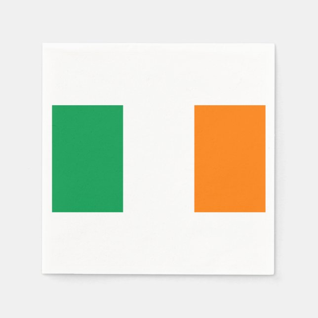 Flag Ireland Paper Napkins Serviette (Vorderseite)