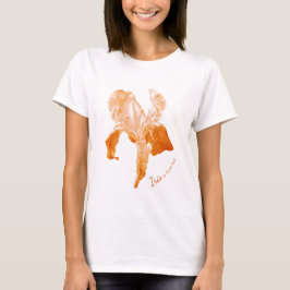 Flag Iris kunstvolle Herbstfarben, gelber T - Shir T-Shirt