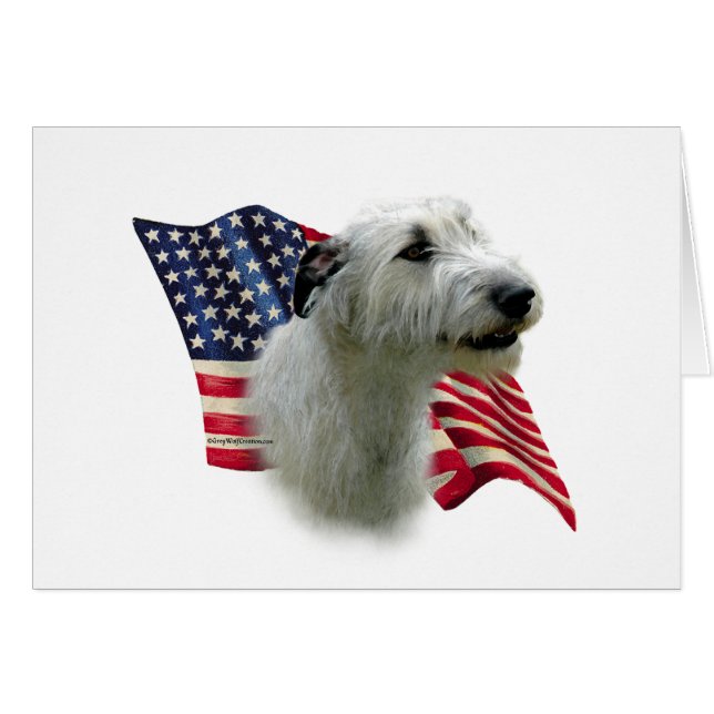 Flag Irish Wolfhound (Vorderseite (Horizontal))