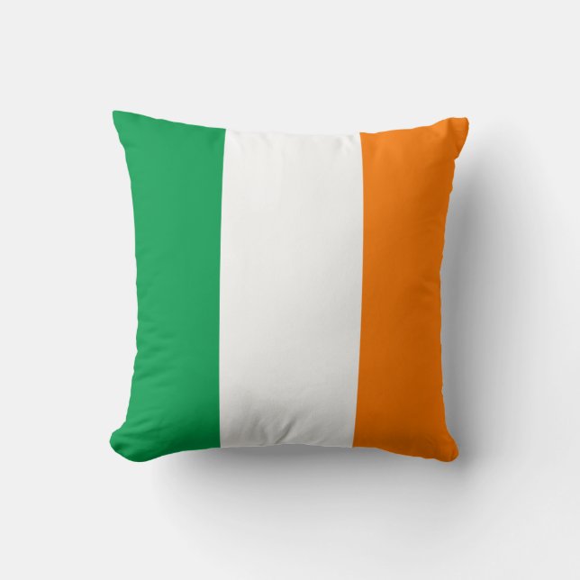 Flag Irland Farbblock Kissen (Vorderseite)