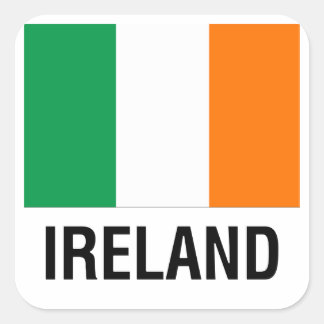 FLAG IRLANDS QUADRATISCHER AUFKLEBER