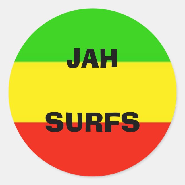 Flag, JAHSURFS Runder Aufkleber (Vorderseite)