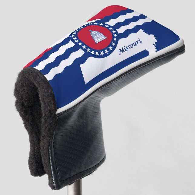 Flag Jefferson City, Missouri Golf Head Cover Golf Headcover (3/4 Vorderseite)