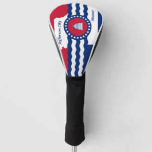 Flag Jefferson City, Missouri Golf Head Cover Headcover