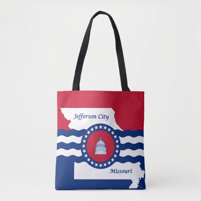 Flag Jefferson City, Missouri Tote Bag (Vorderseite)