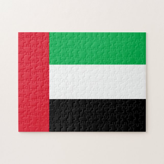 Flag Jigsaw Puzzle (Vereinigte Arabische Emirate) (Horizontal)