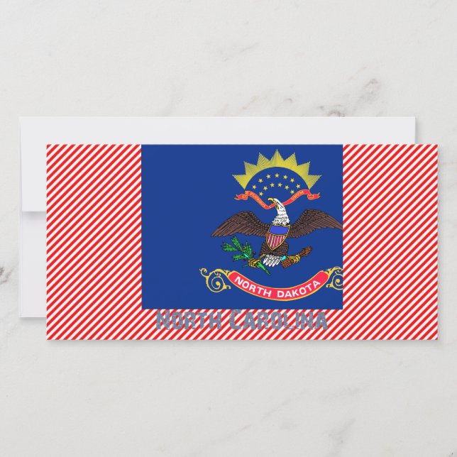 Flag-Karte von North Carolina (Vorderseite)
