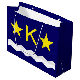 Flag Kinshasa, Kongo Große Geschenktasche Geschenktüte