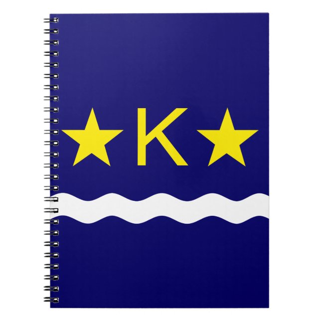 Flag Kinshasa, Kongo-Notebook Notizblock (Vorderseite)