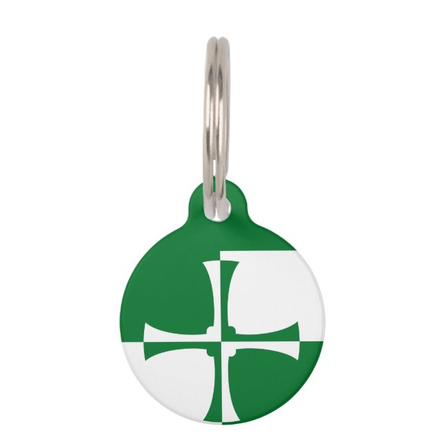 Flag Kirkcudlightshire Pet ID Tag Haustiermarke (Rückseite)