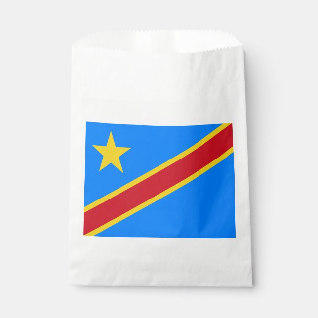 Flag Kongo Kinshasa Geschenktütchen (Vorderseite)