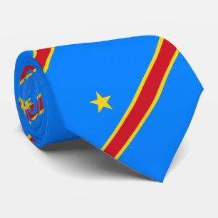 Flag Kongo Kinshasa Krawatte