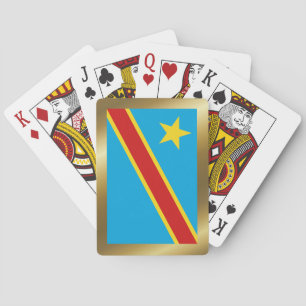 Flag Kongo-Kinshasa Spielkarten