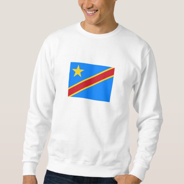 Flag Kongo Kinshasa Sweatshirt (Vorderseite)
