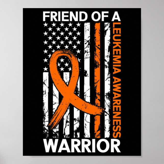 Flag Leukemia Awareness Month US American for Frie Poster (Vorne)