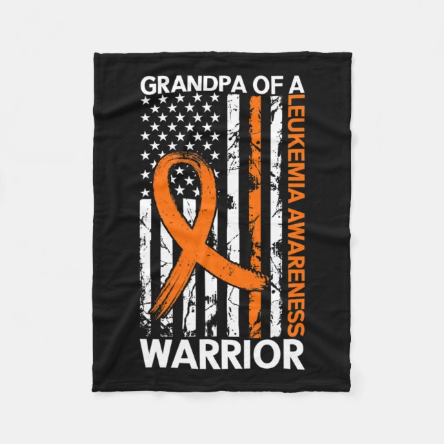 Flag Leukemia Awareness Month US American for Gran Fleecedecke (Vorderseite)