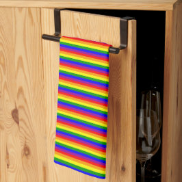 Flag LGBTQAI+ Regenbogenfarben Geschirrtuch