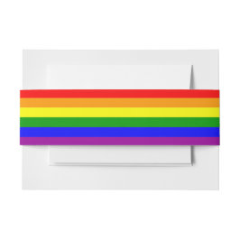Flag LGBTQIA+ Regenbogenfarben Einladungsbanderole