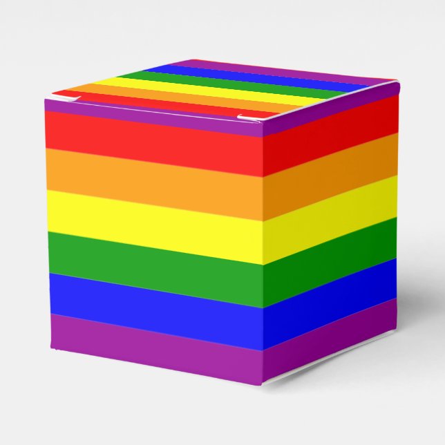 Flag LGBTQIA+ Regenbogenfarben Geschenkschachtel (Vorderseite)
