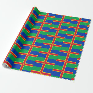 Flag Lincolnshire Wrapping Paper Geschenkpapier