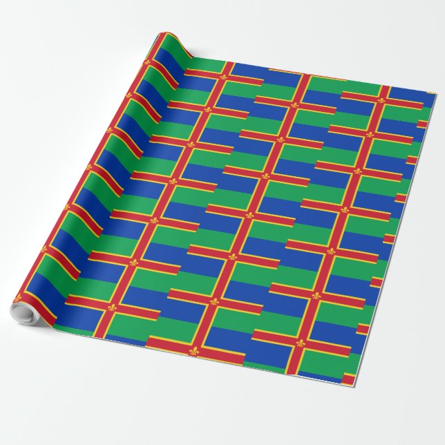 Flag Lincolnshire Wrapping Paper Geschenkpapier (Ungerollt)