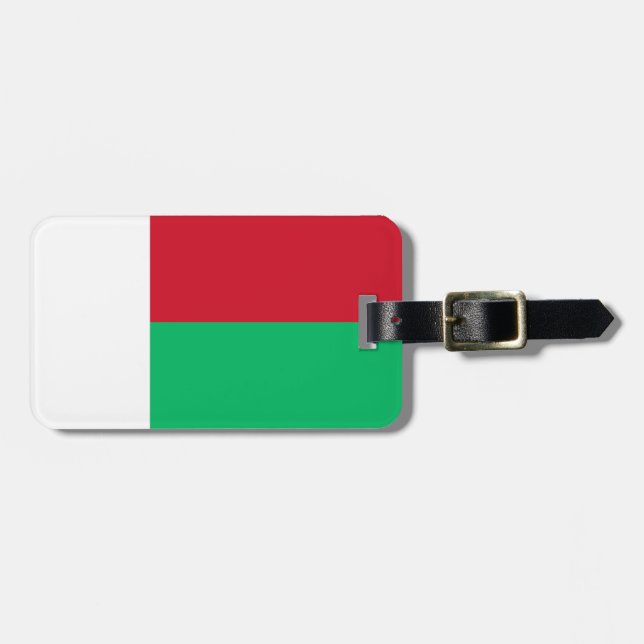 Flag Madagaskar Easy ID Personal Gepäckanhänger (Vorderseite horizontal)