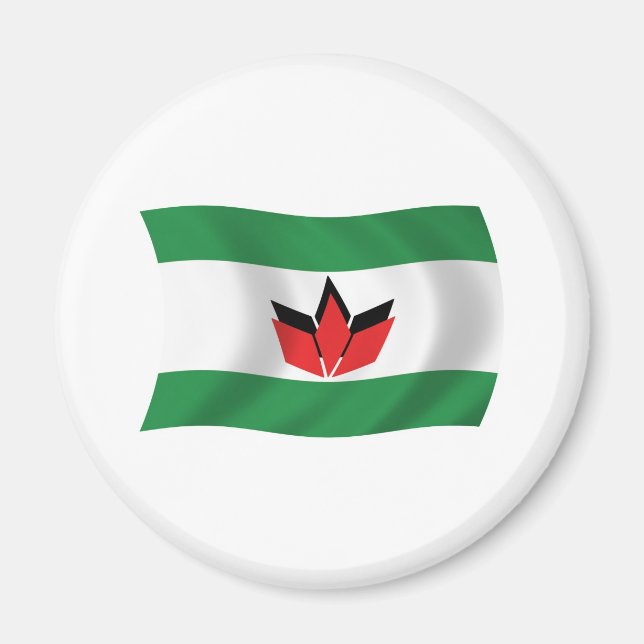 Flag Magnet der ungarischen Bevölkerung (Vorne)