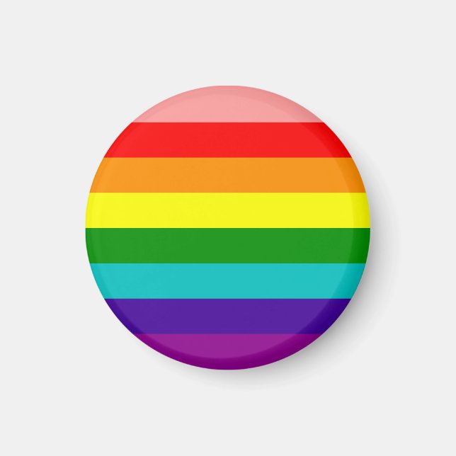 Flag-Magnet des ersten Rainbow-Gay Pride Magnet (Vorne)