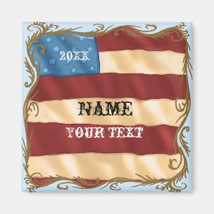 Flag-Magnet drehen Magnet