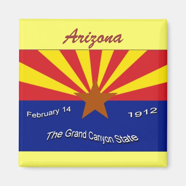 Flag Magnet für Arizona (Vorne)