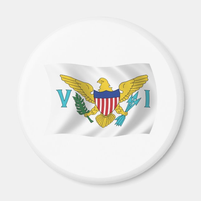 Flag Magnet für die Jungfrau in den USA (Vorne)