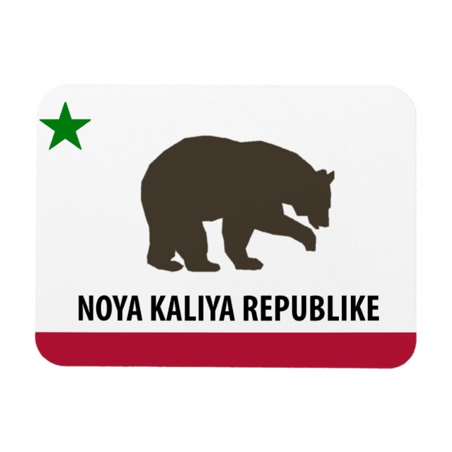 Flag Magnet für die Republik Neukalifornien (Horizontal)