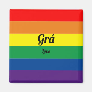 Flag Magnet für farbigen irischen Gay Pride