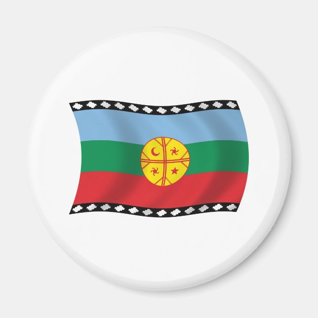 Flag Magnet für Mapuches (Vorne)