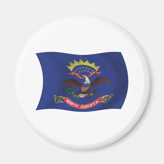 Flag Magnet für Nord-Dakota (Vorne)